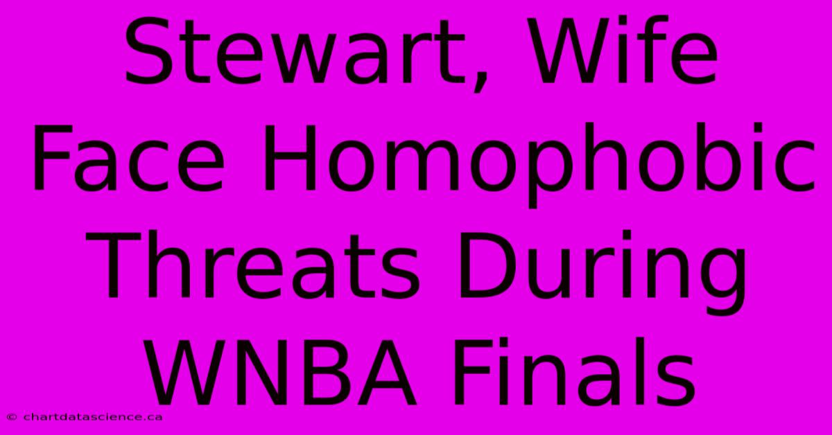 Stewart, Wife Face Homophobic Threats During WNBA Finals