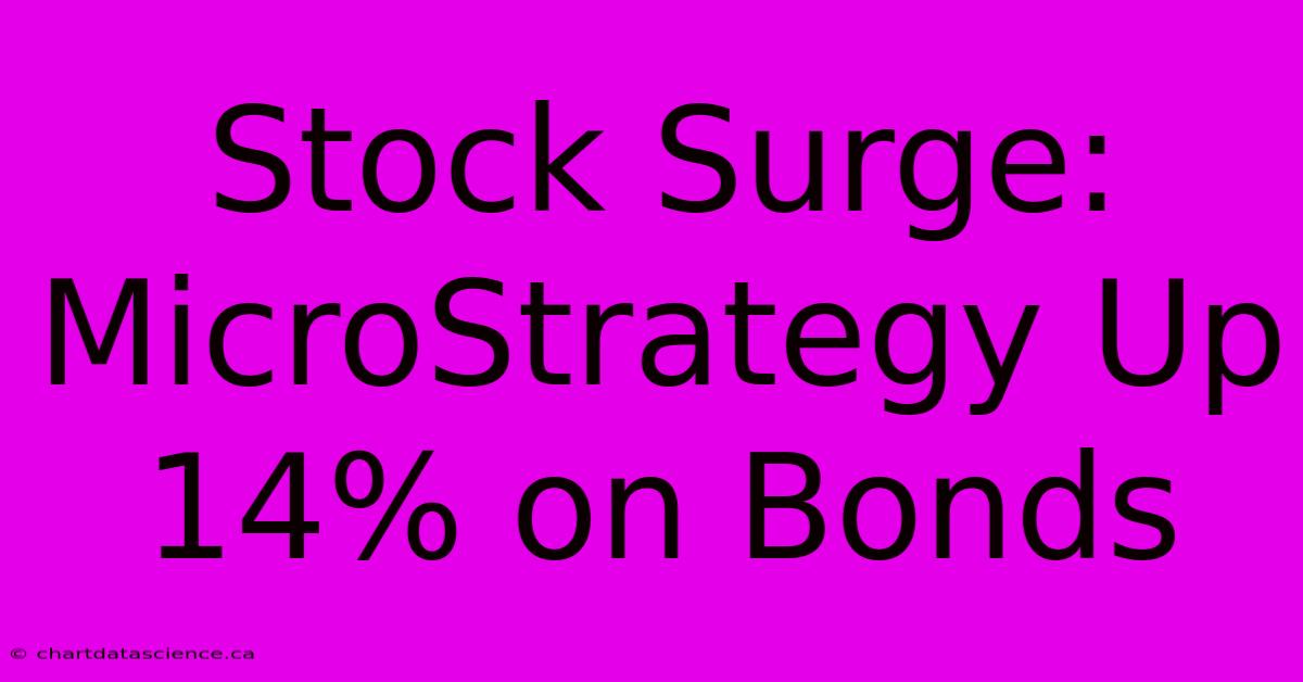 Stock Surge: MicroStrategy Up 14% On Bonds