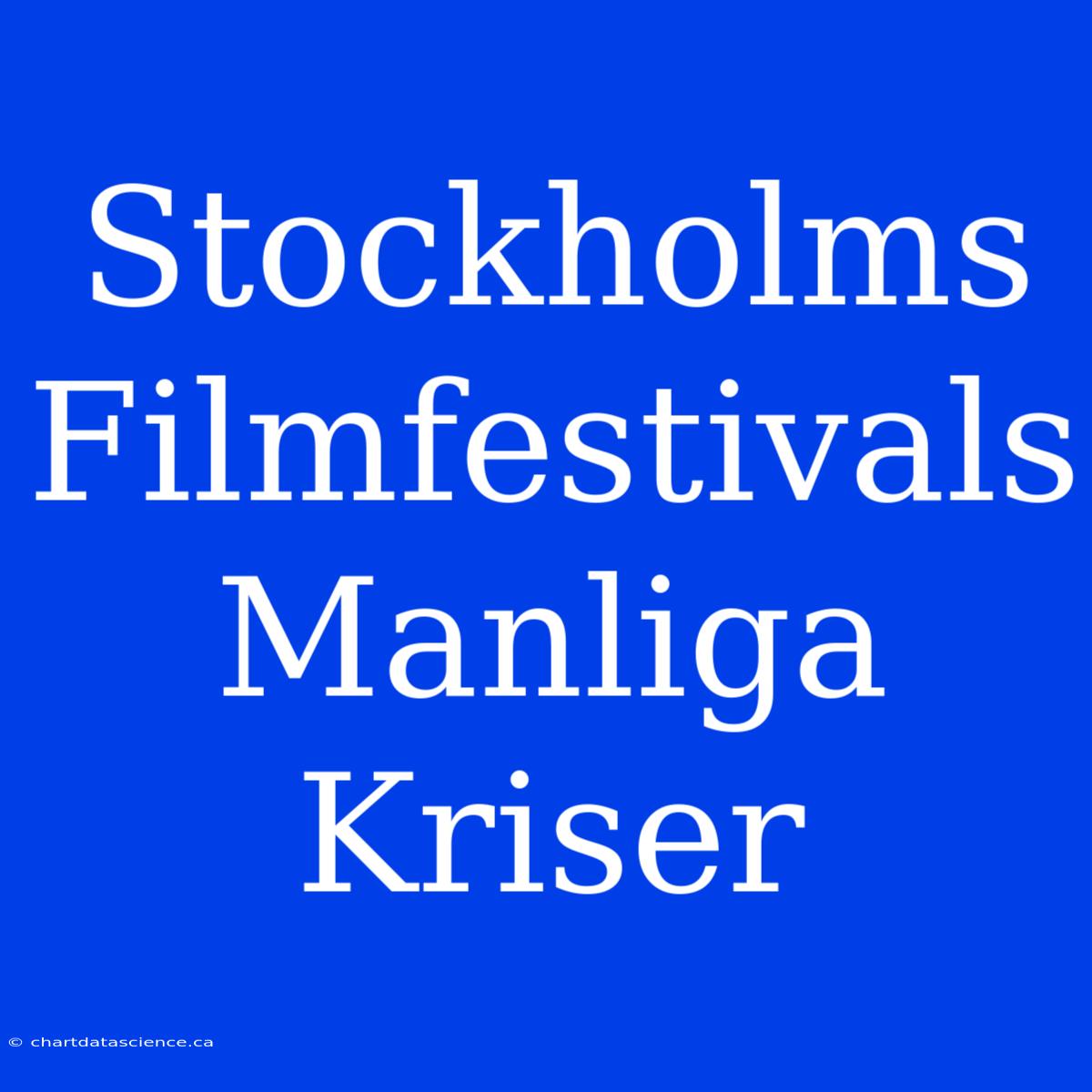 Stockholms Filmfestivals Manliga Kriser