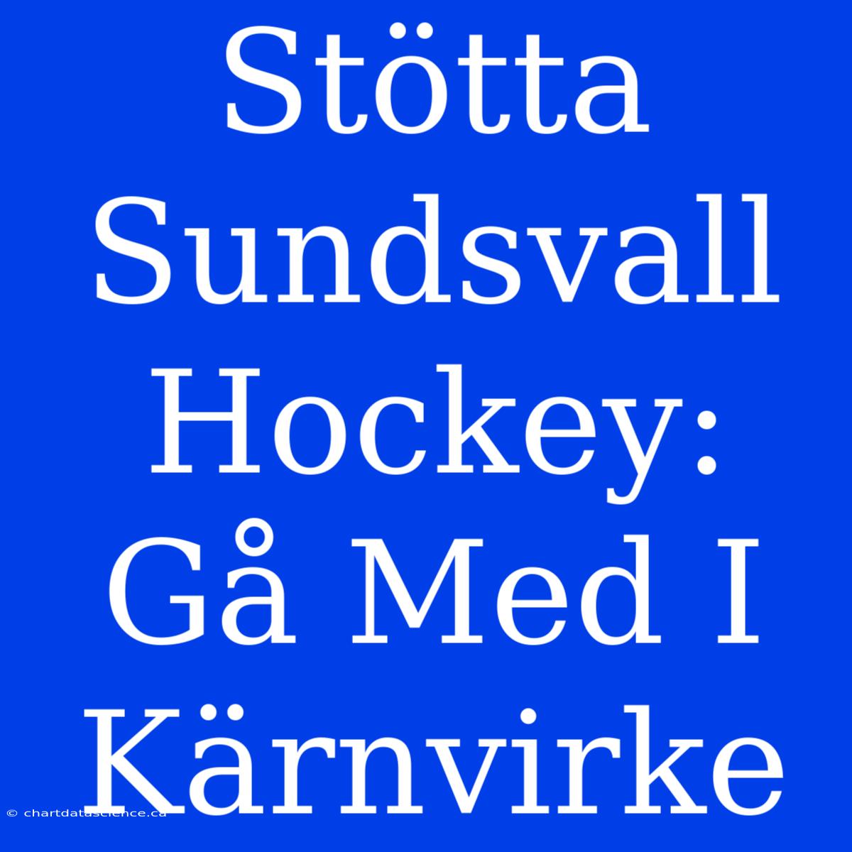 Stötta Sundsvall Hockey: Gå Med I Kärnvirke