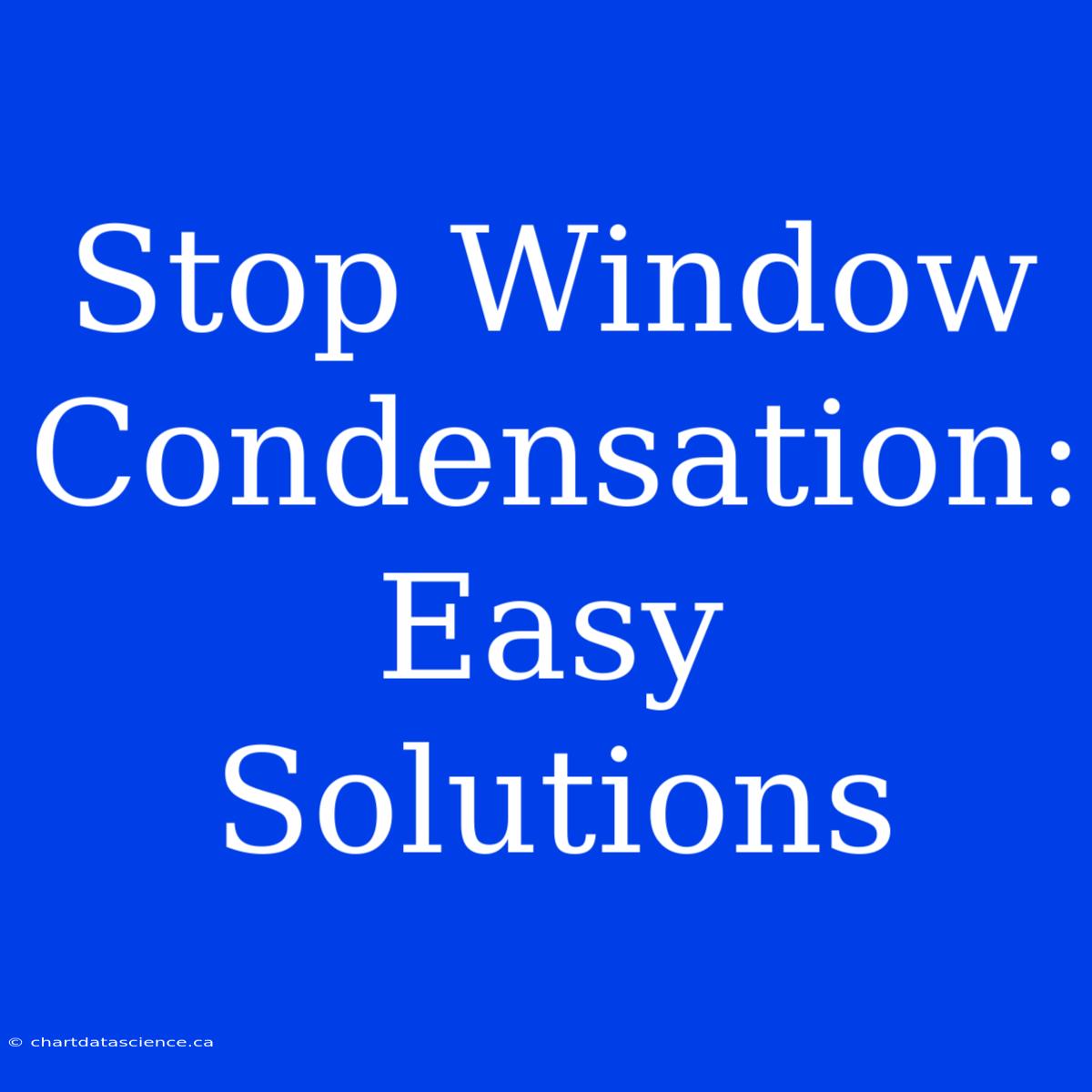 Stop Window Condensation: Easy Solutions