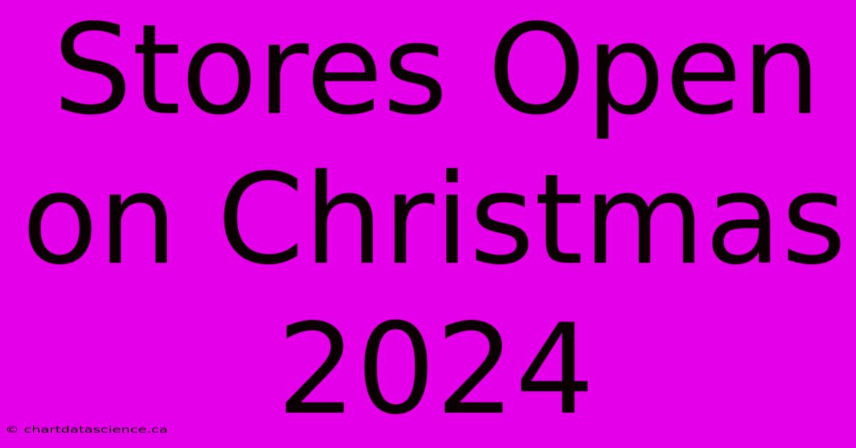 Stores Open On Christmas 2024