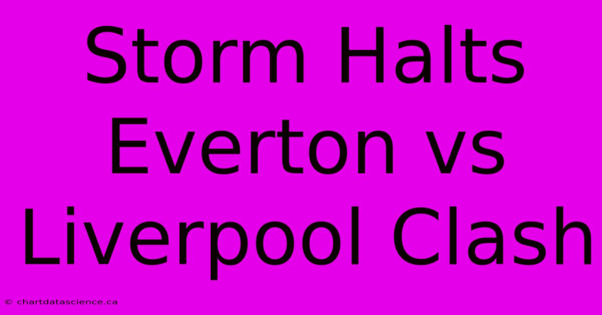 Storm Halts Everton Vs Liverpool Clash