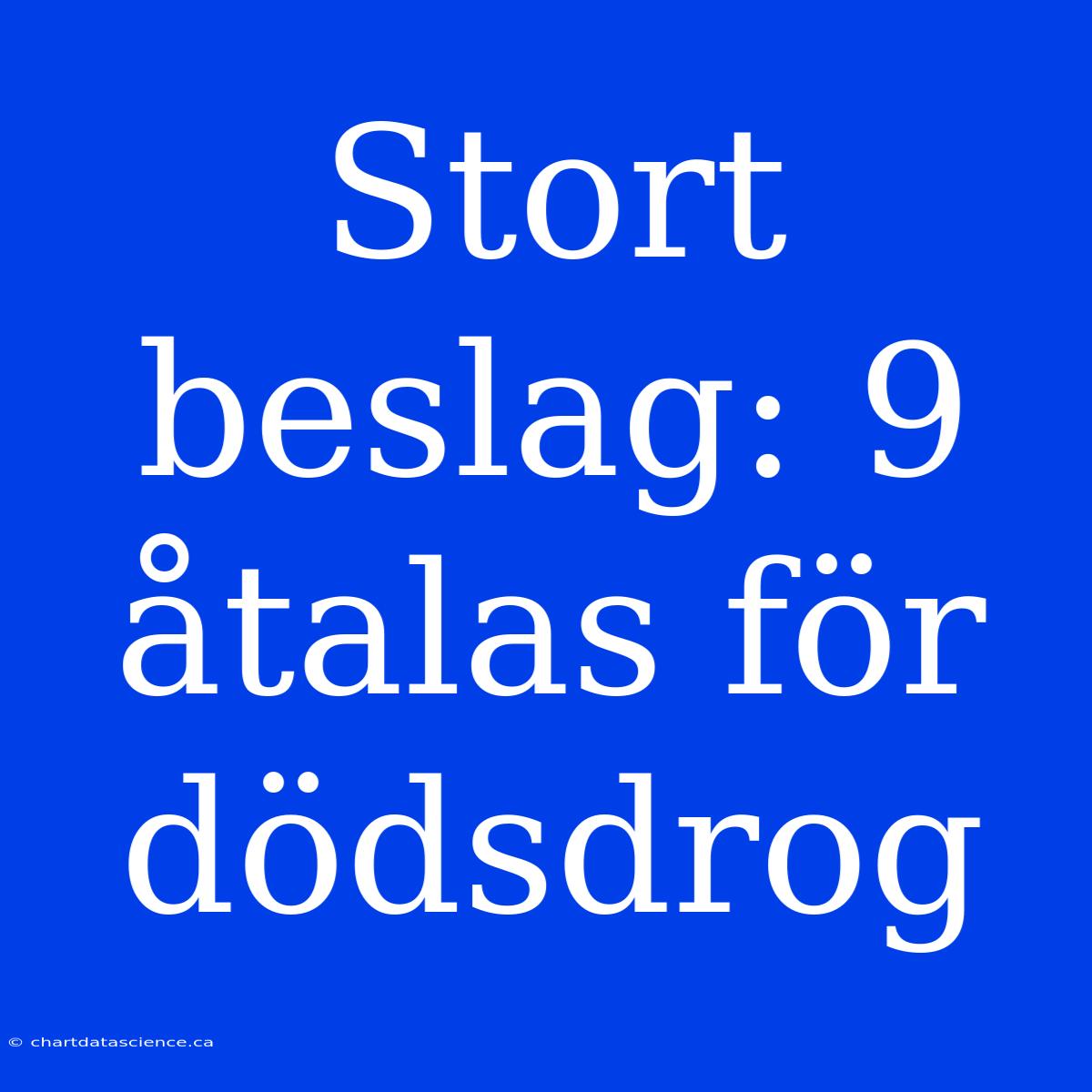 Stort Beslag: 9 Åtalas För Dödsdrog