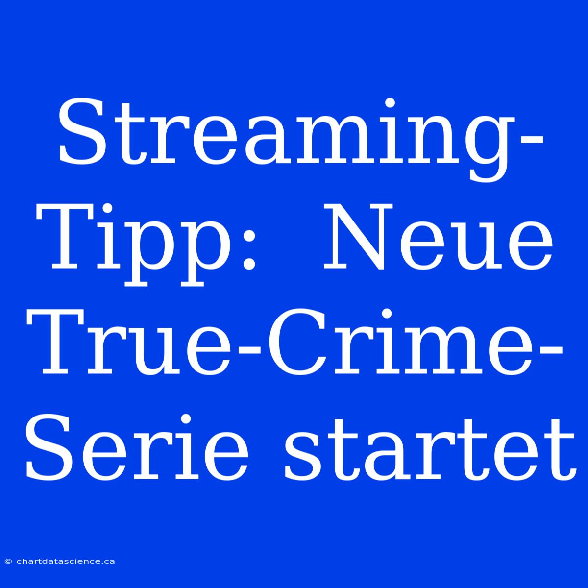 Streaming-Tipp:  Neue True-Crime-Serie Startet