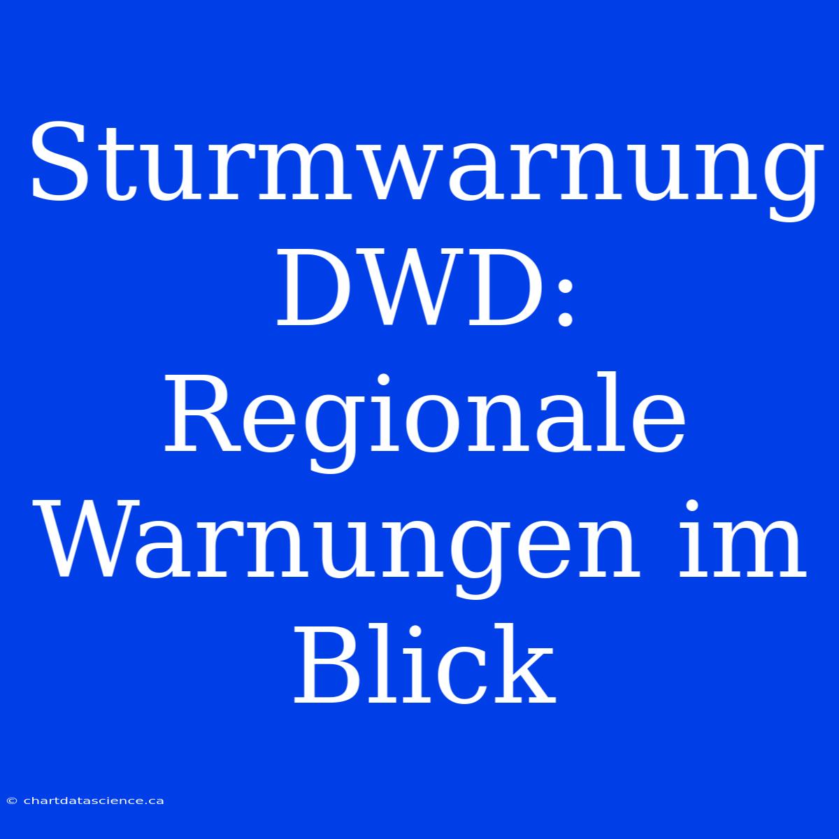 Sturmwarnung DWD: Regionale Warnungen Im Blick