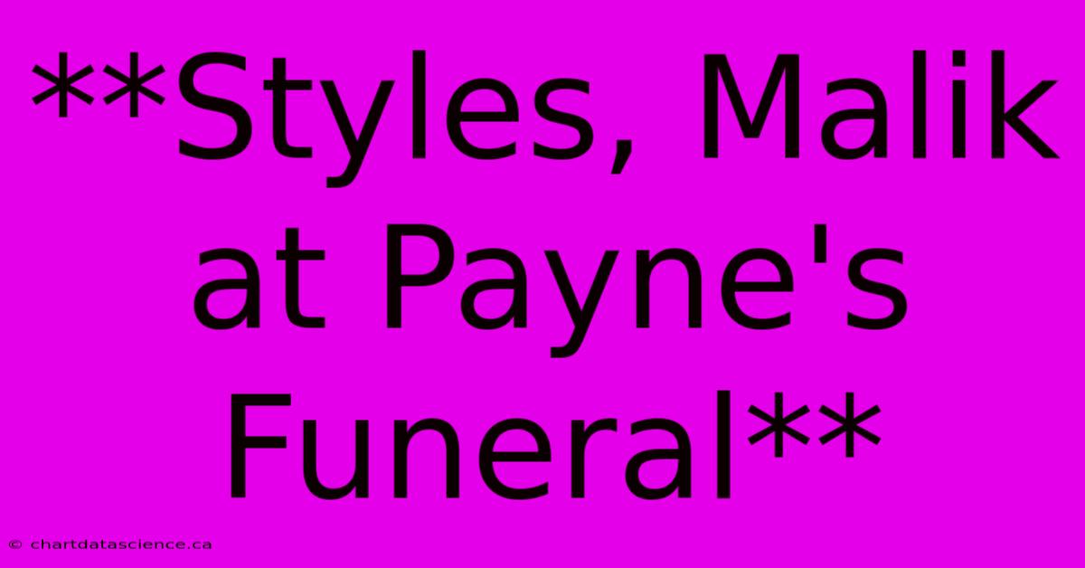 **Styles, Malik At Payne's Funeral**