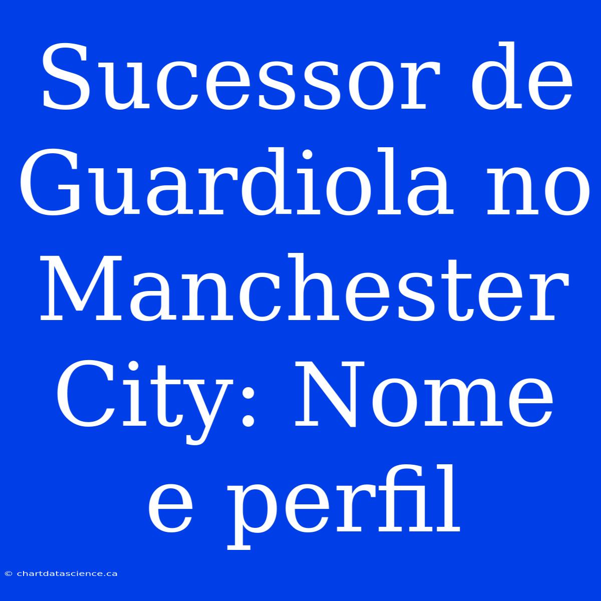 Sucessor De Guardiola No Manchester City: Nome E Perfil