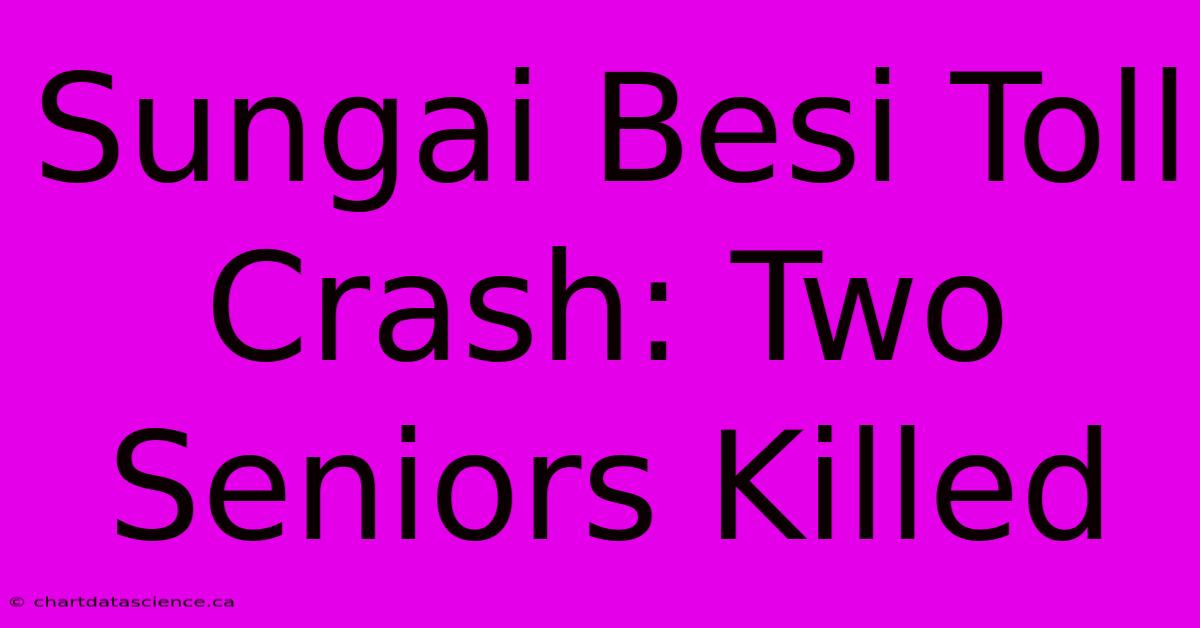 Sungai Besi Toll Crash: Two Seniors Killed