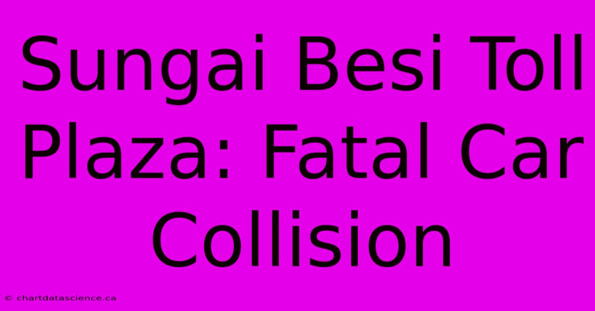 Sungai Besi Toll Plaza: Fatal Car Collision