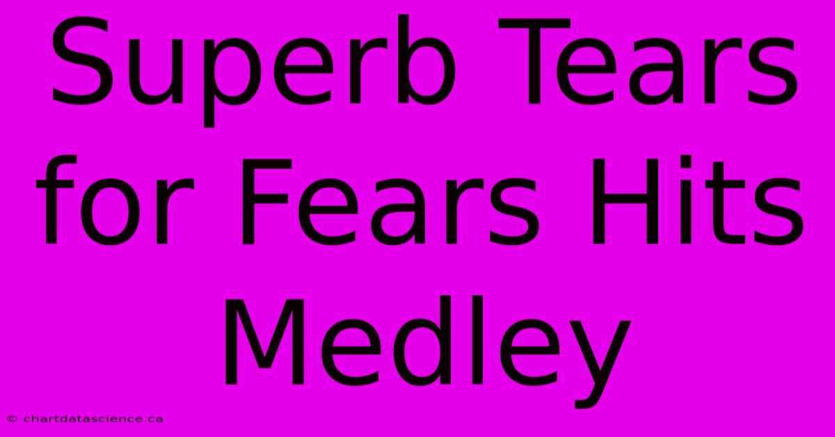 Superb Tears For Fears Hits Medley