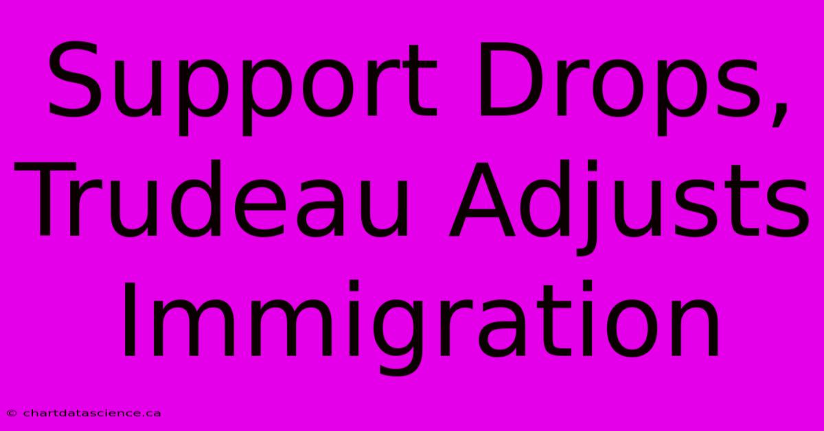 Support Drops, Trudeau Adjusts Immigration