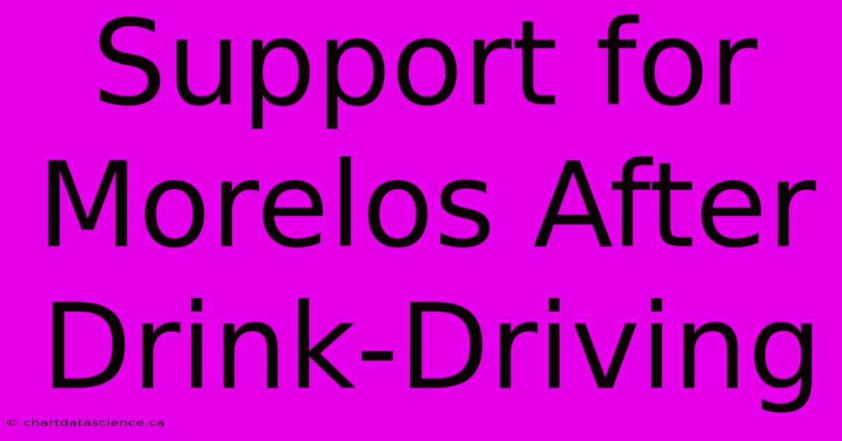 Support For Morelos After Drink-Driving