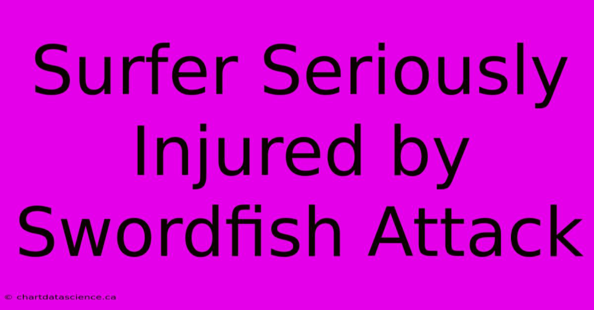 Surfer Seriously Injured By Swordfish Attack