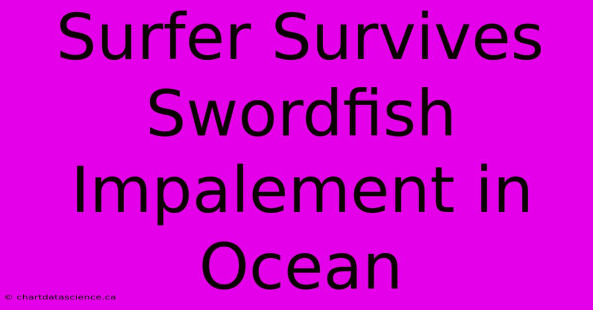 Surfer Survives Swordfish Impalement In Ocean 