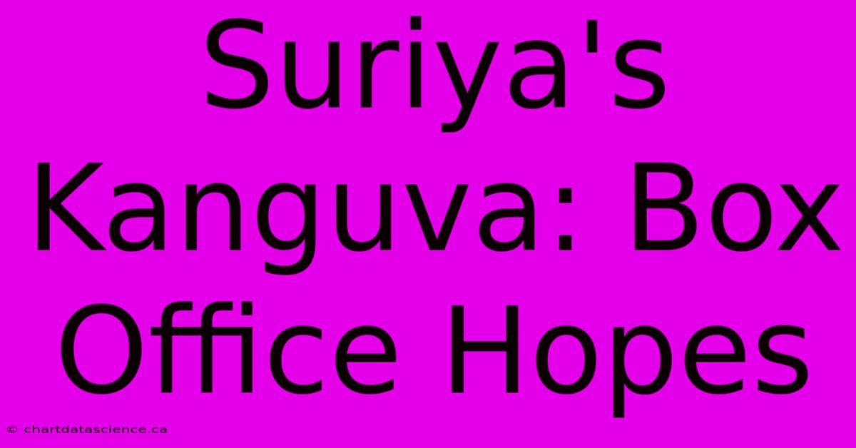 Suriya's Kanguva: Box Office Hopes