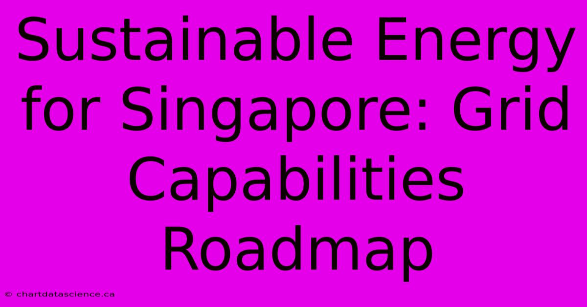 Sustainable Energy For Singapore: Grid Capabilities Roadmap