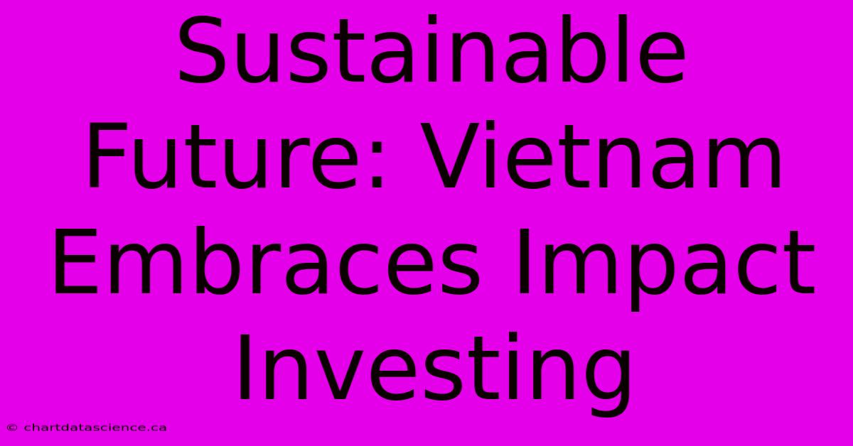 Sustainable Future: Vietnam Embraces Impact Investing