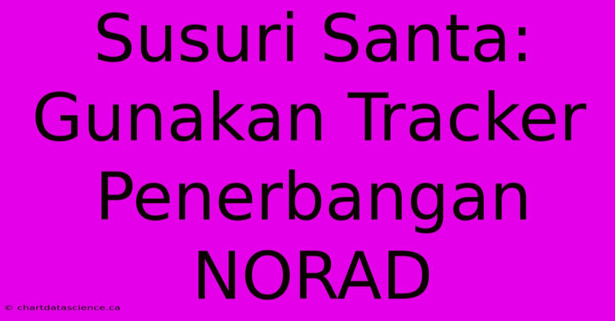 Susuri Santa: Gunakan Tracker Penerbangan NORAD