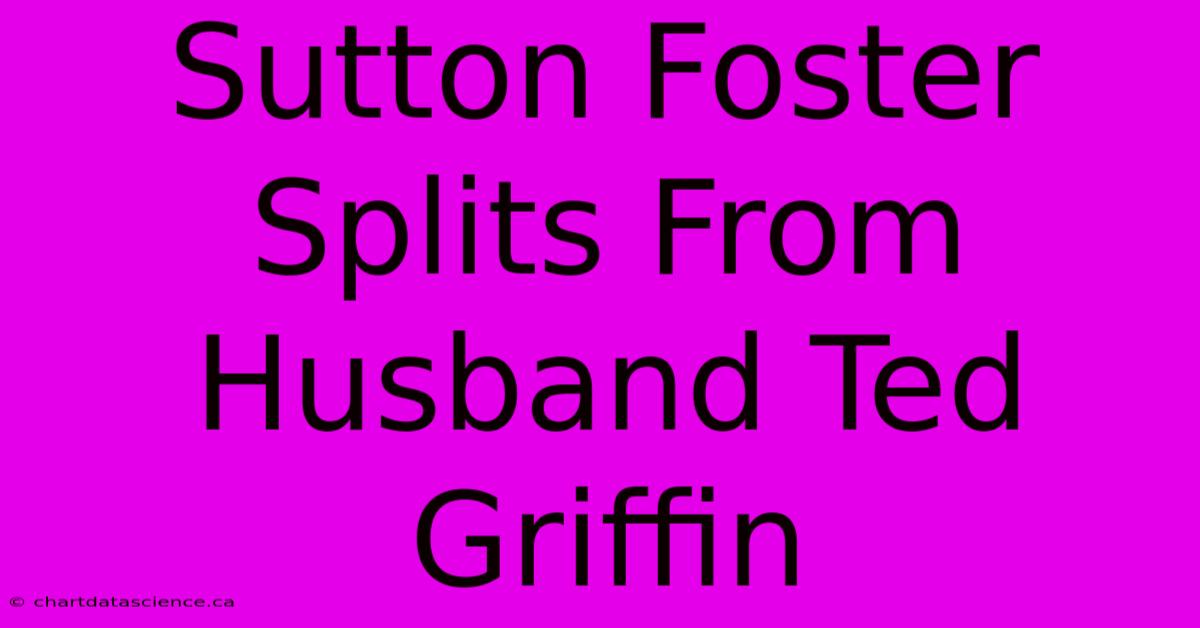 Sutton Foster Splits From Husband Ted Griffin