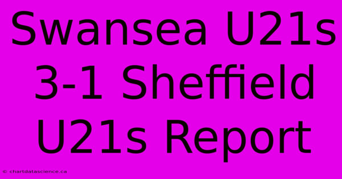 Swansea U21s 3-1 Sheffield U21s Report