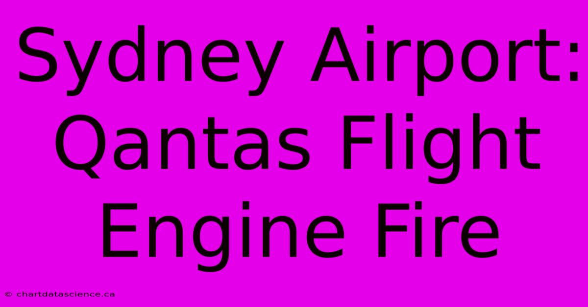 Sydney Airport: Qantas Flight Engine Fire 