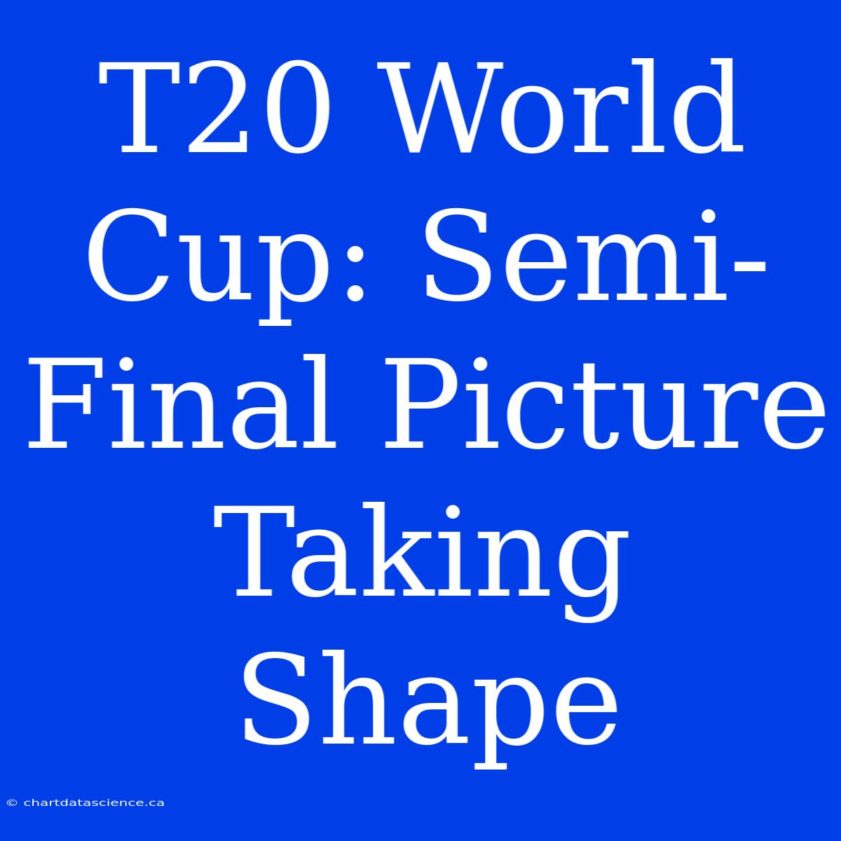 T20 World Cup: Semi-Final Picture Taking Shape