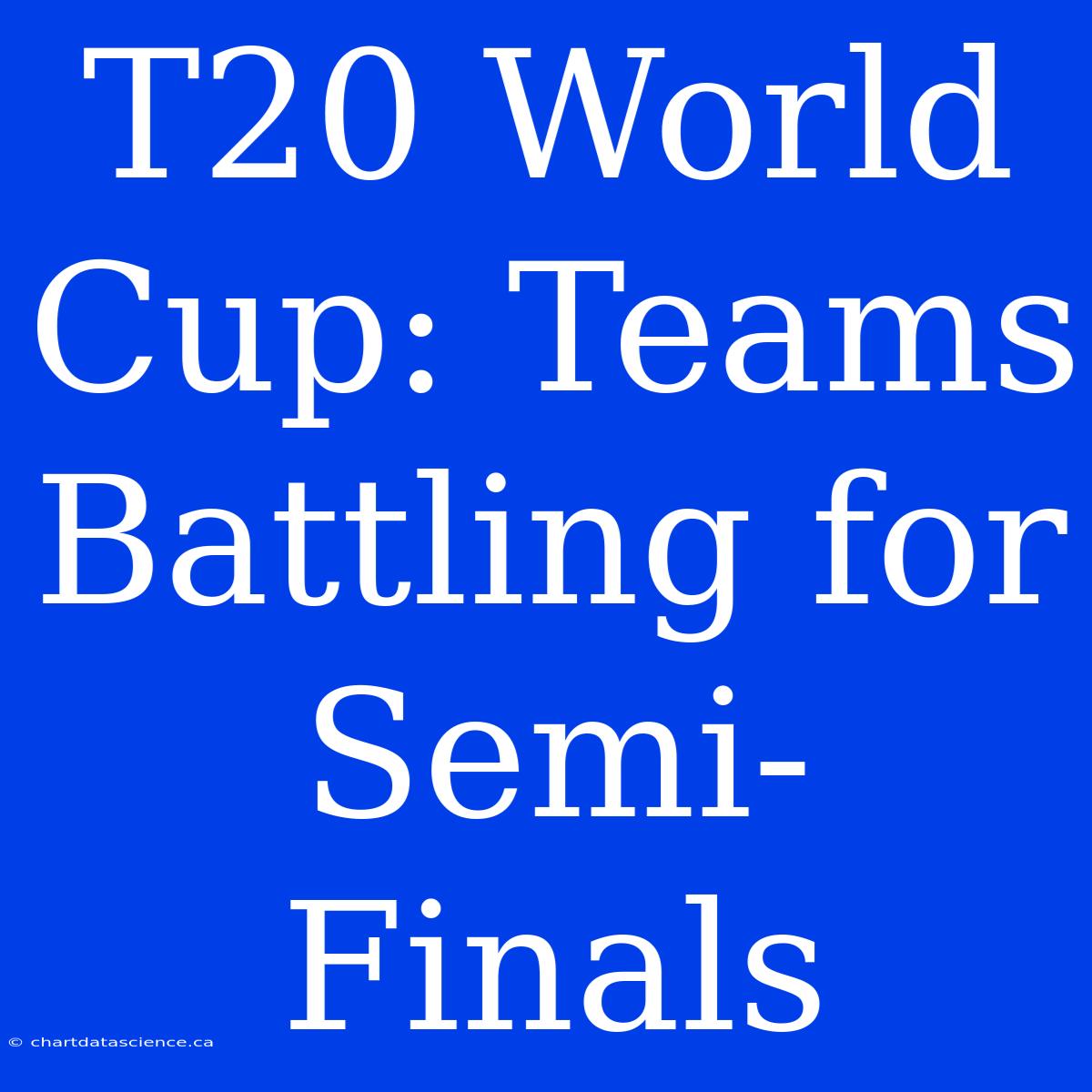 T20 World Cup: Teams Battling For Semi-Finals