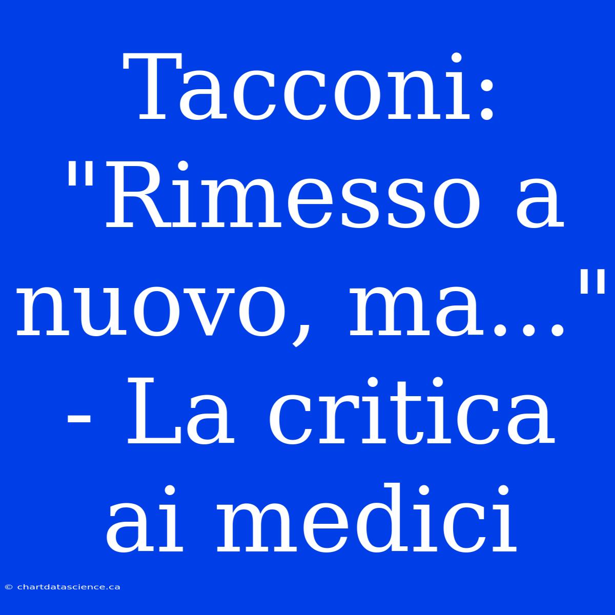 Tacconi: 