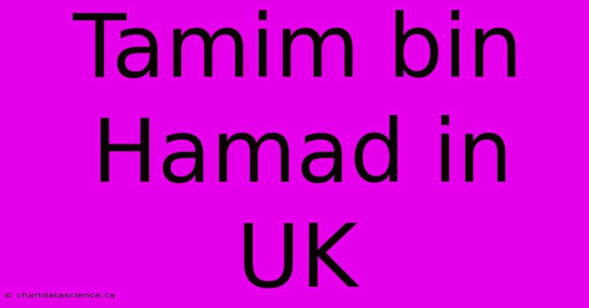 Tamim Bin Hamad In UK