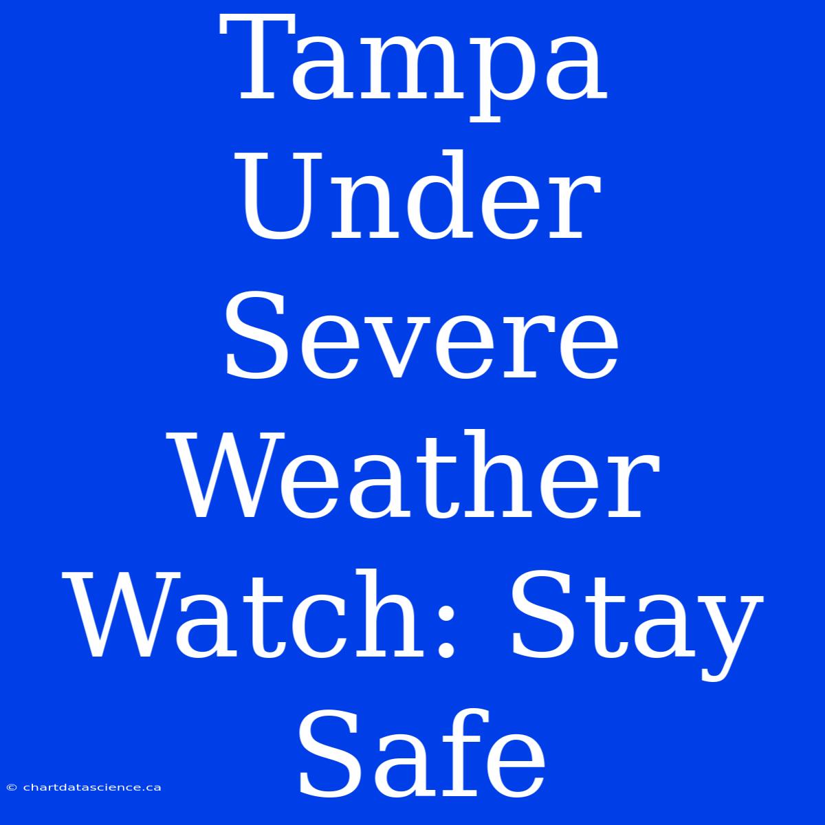 Tampa Under Severe Weather Watch: Stay Safe