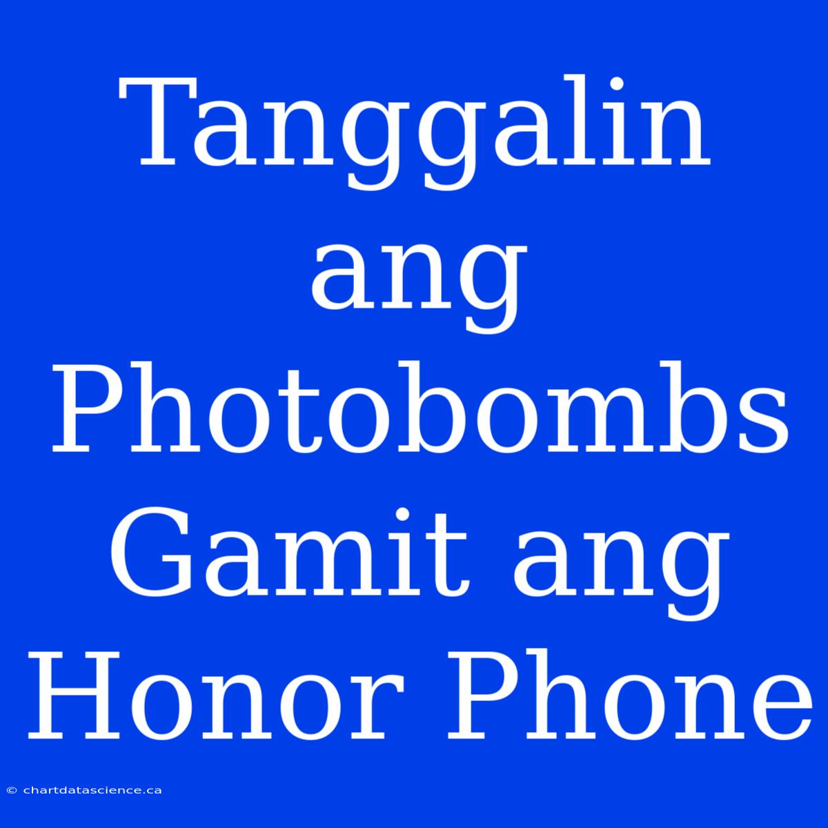 Tanggalin Ang Photobombs Gamit Ang Honor Phone