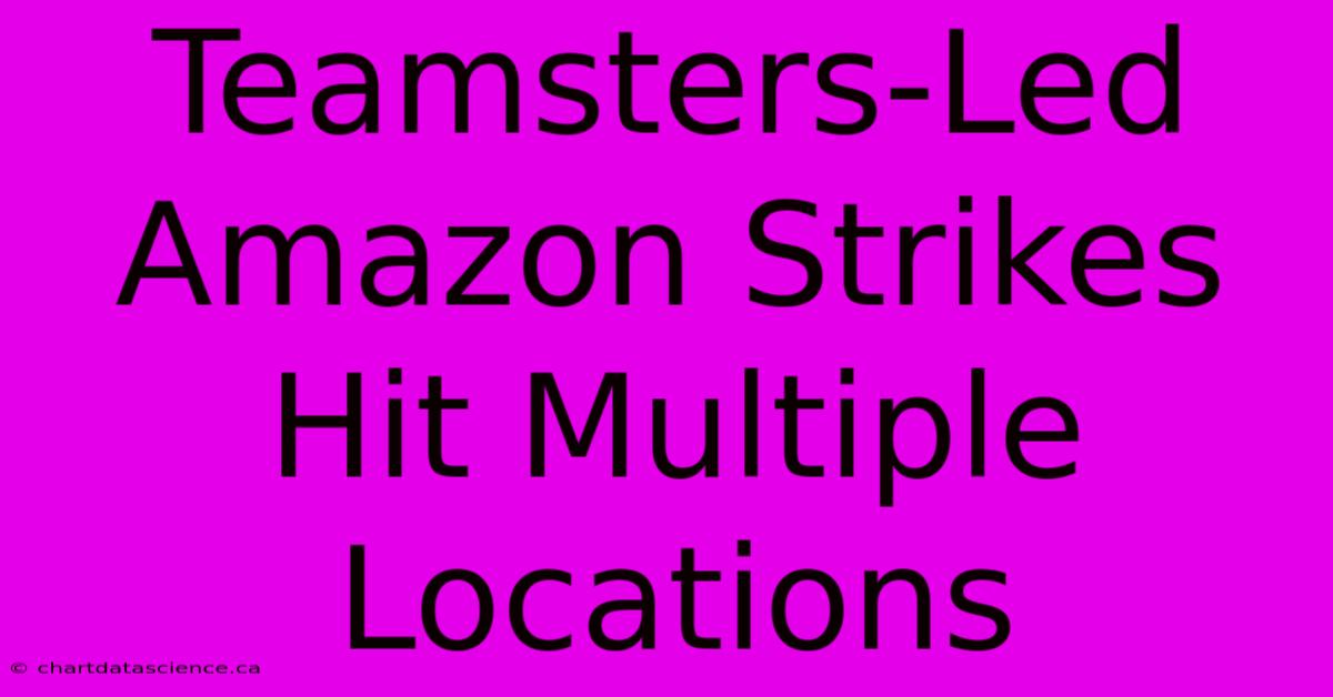 Teamsters-Led Amazon Strikes Hit Multiple Locations