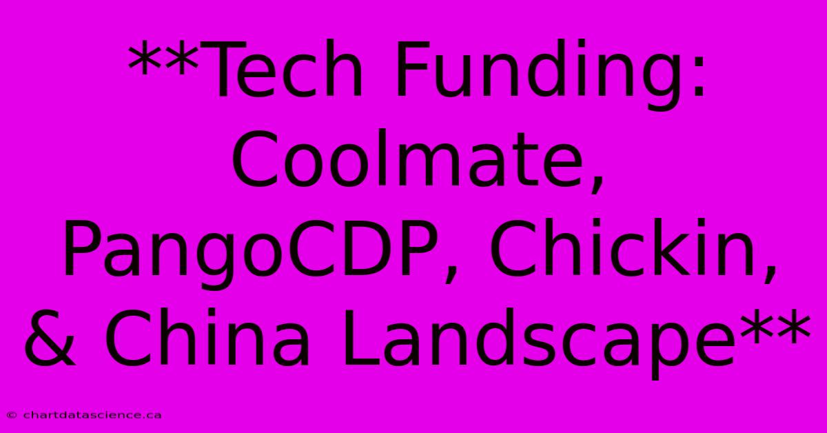 **Tech Funding: Coolmate, PangoCDP, Chickin, & China Landscape** 