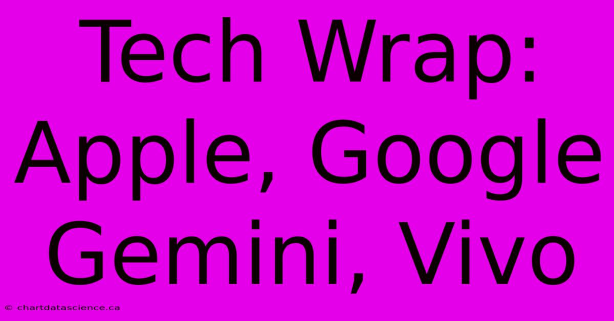 Tech Wrap: Apple, Google Gemini, Vivo