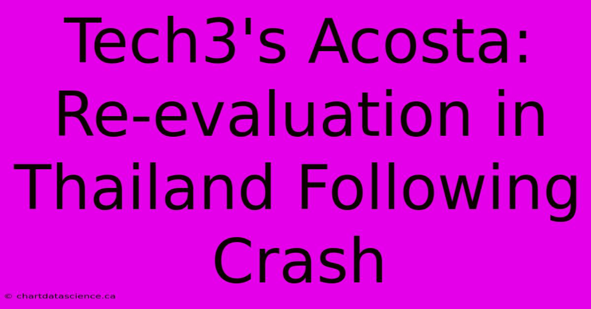 Tech3's Acosta: Re-evaluation In Thailand Following Crash