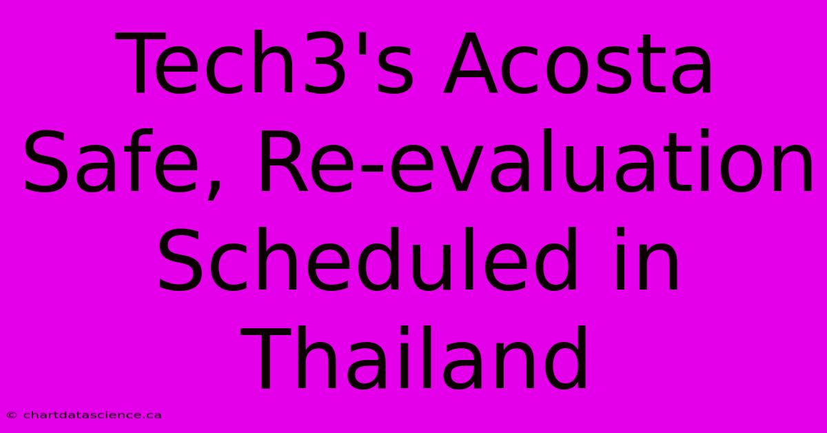 Tech3's Acosta Safe, Re-evaluation Scheduled In Thailand