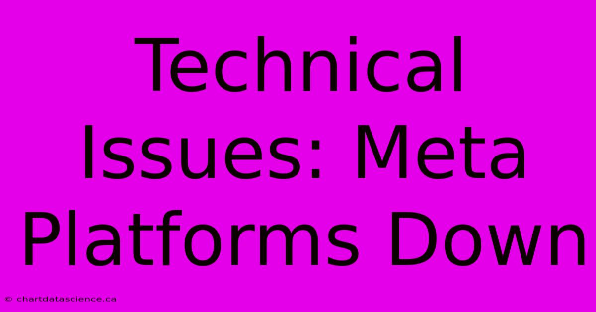 Technical Issues: Meta Platforms Down