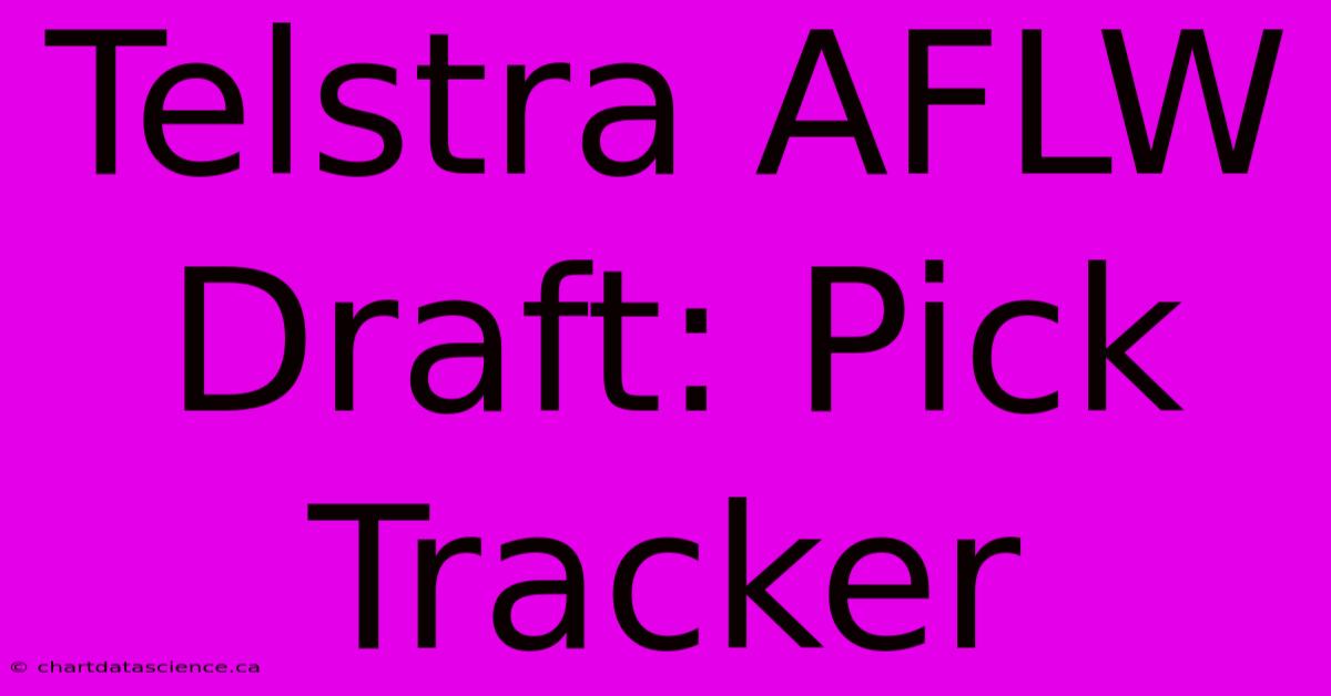 Telstra AFLW Draft: Pick Tracker