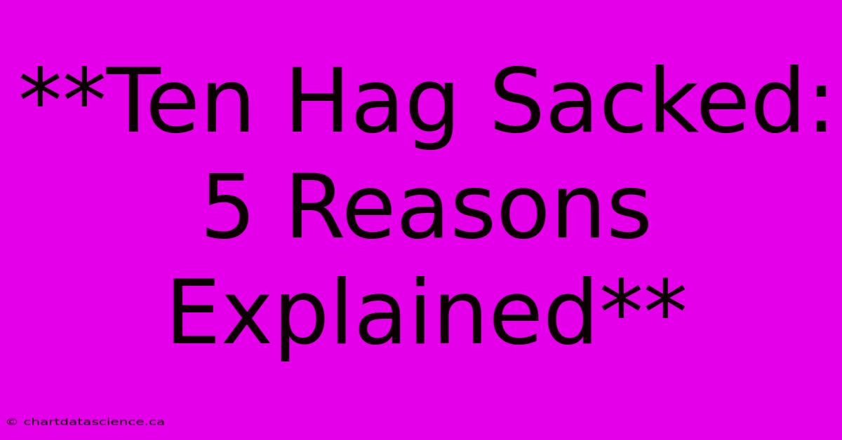 **Ten Hag Sacked: 5 Reasons Explained**