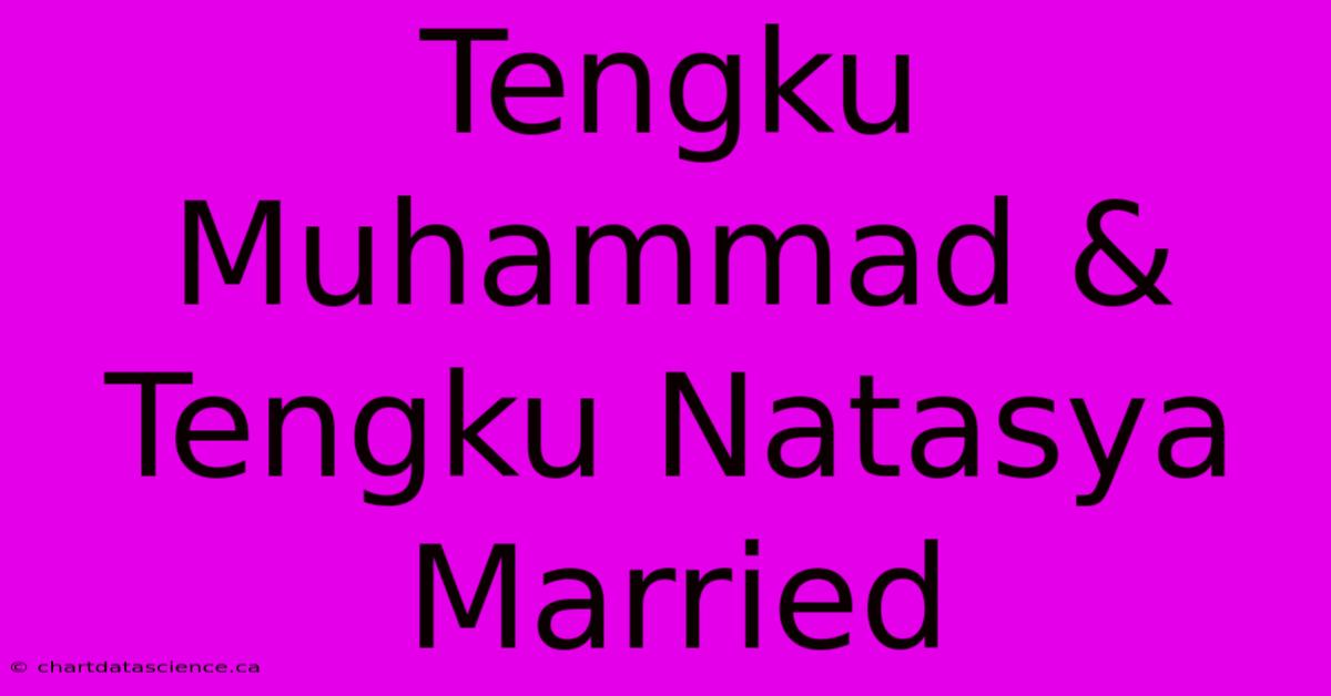 Tengku Muhammad & Tengku Natasya Married