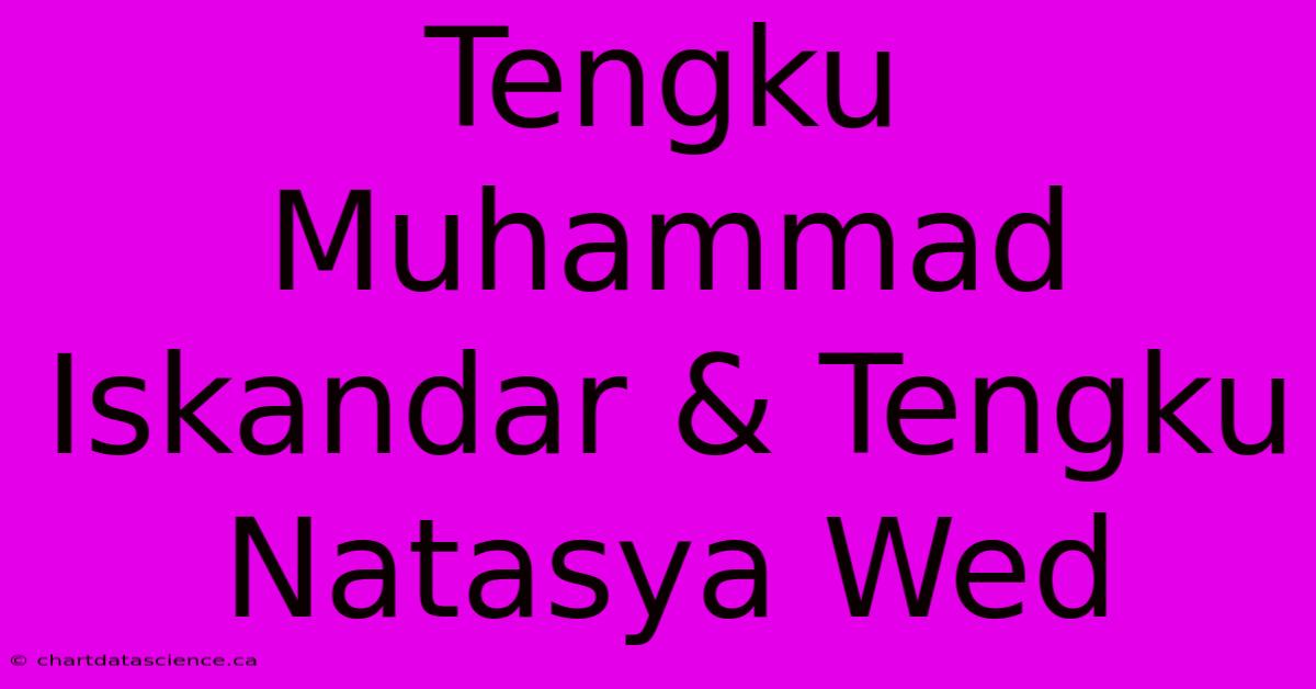 Tengku Muhammad Iskandar & Tengku Natasya Wed