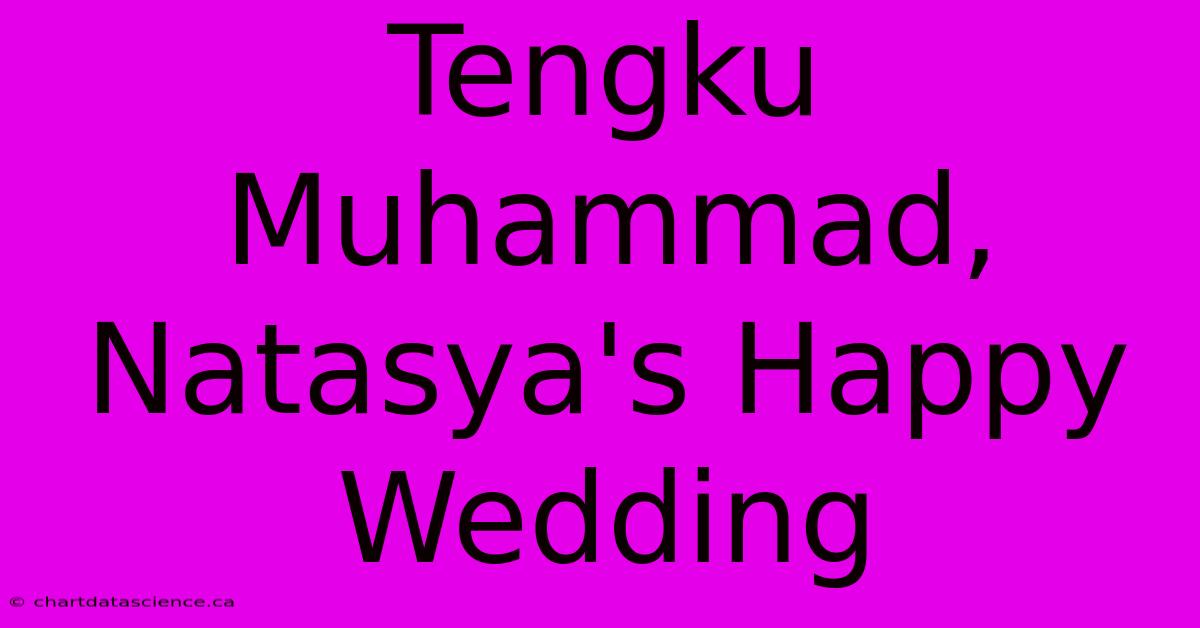 Tengku Muhammad, Natasya's Happy Wedding