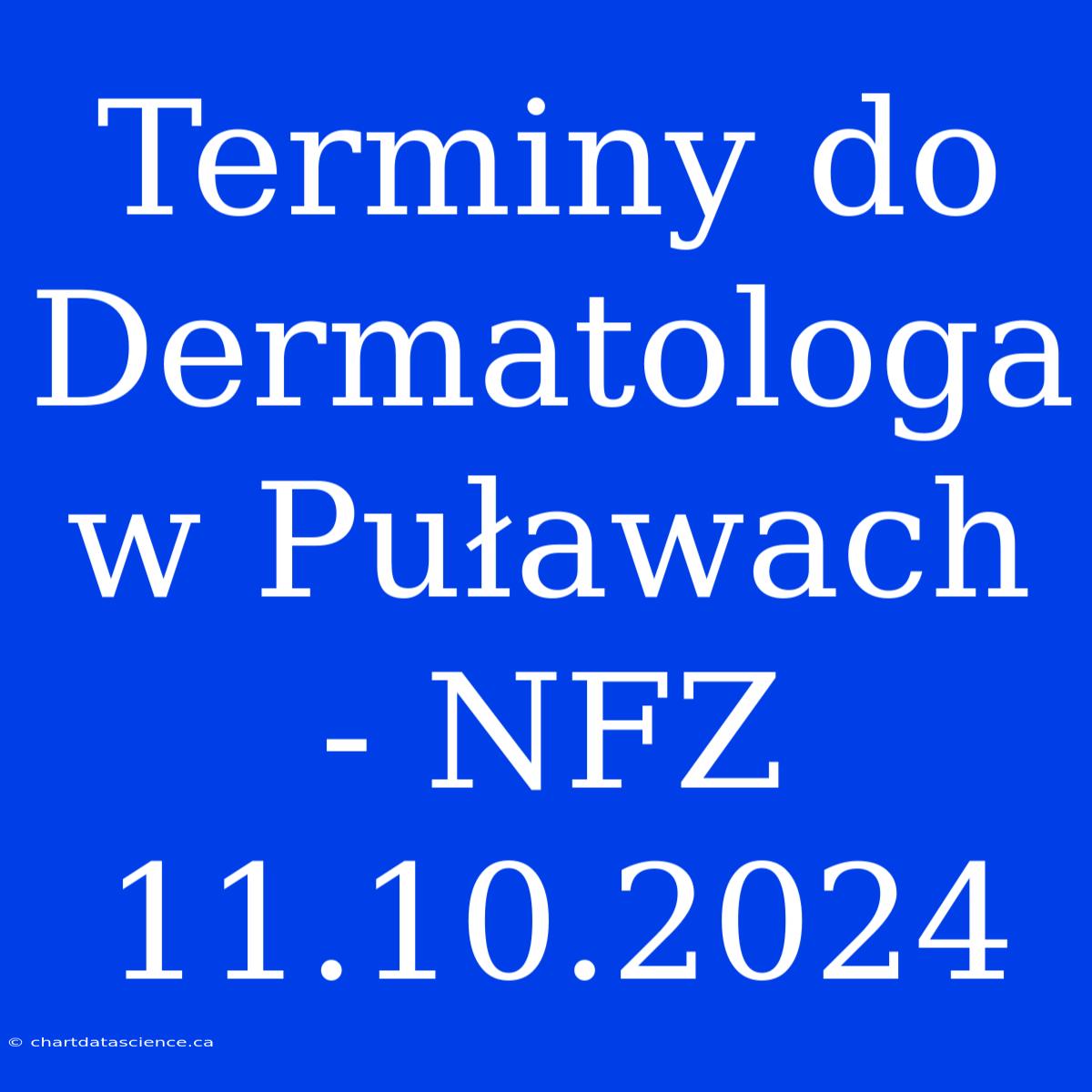 Terminy Do Dermatologa W Puławach - NFZ 11.10.2024