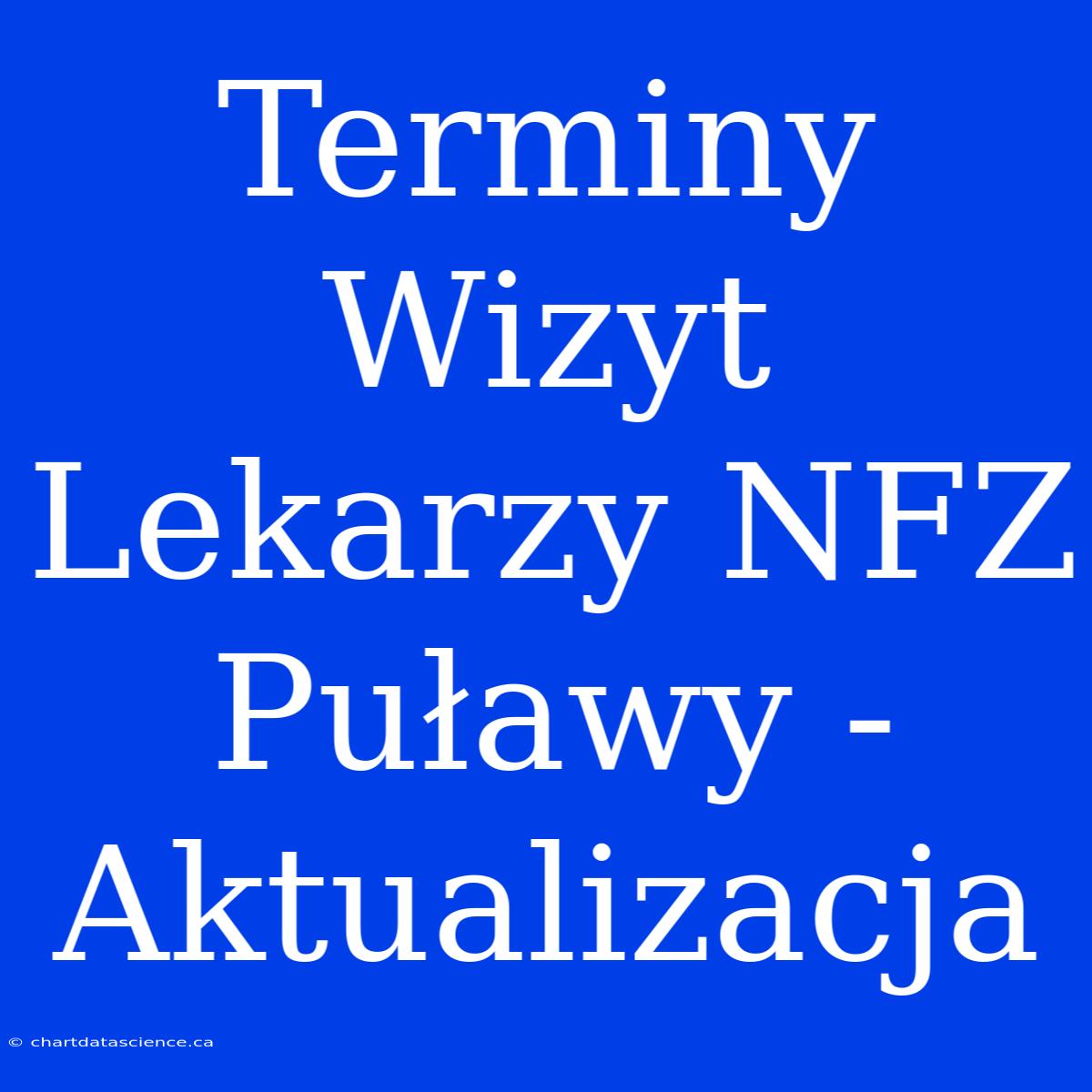 Terminy Wizyt Lekarzy NFZ Puławy - Aktualizacja