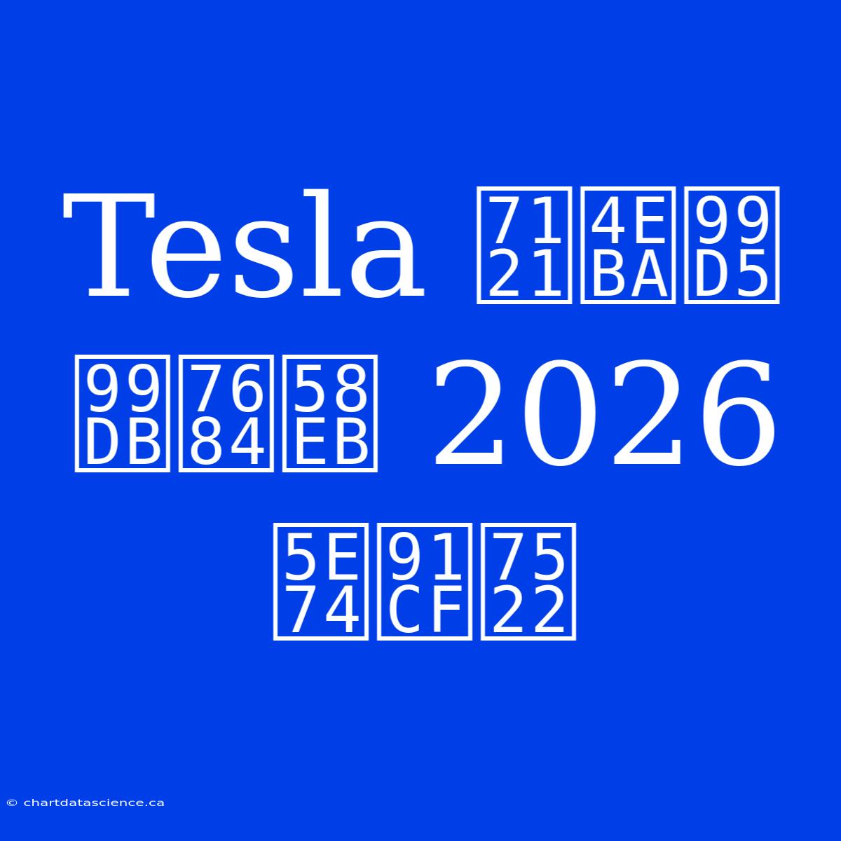 Tesla 無人駕駛的士 2026 年量產