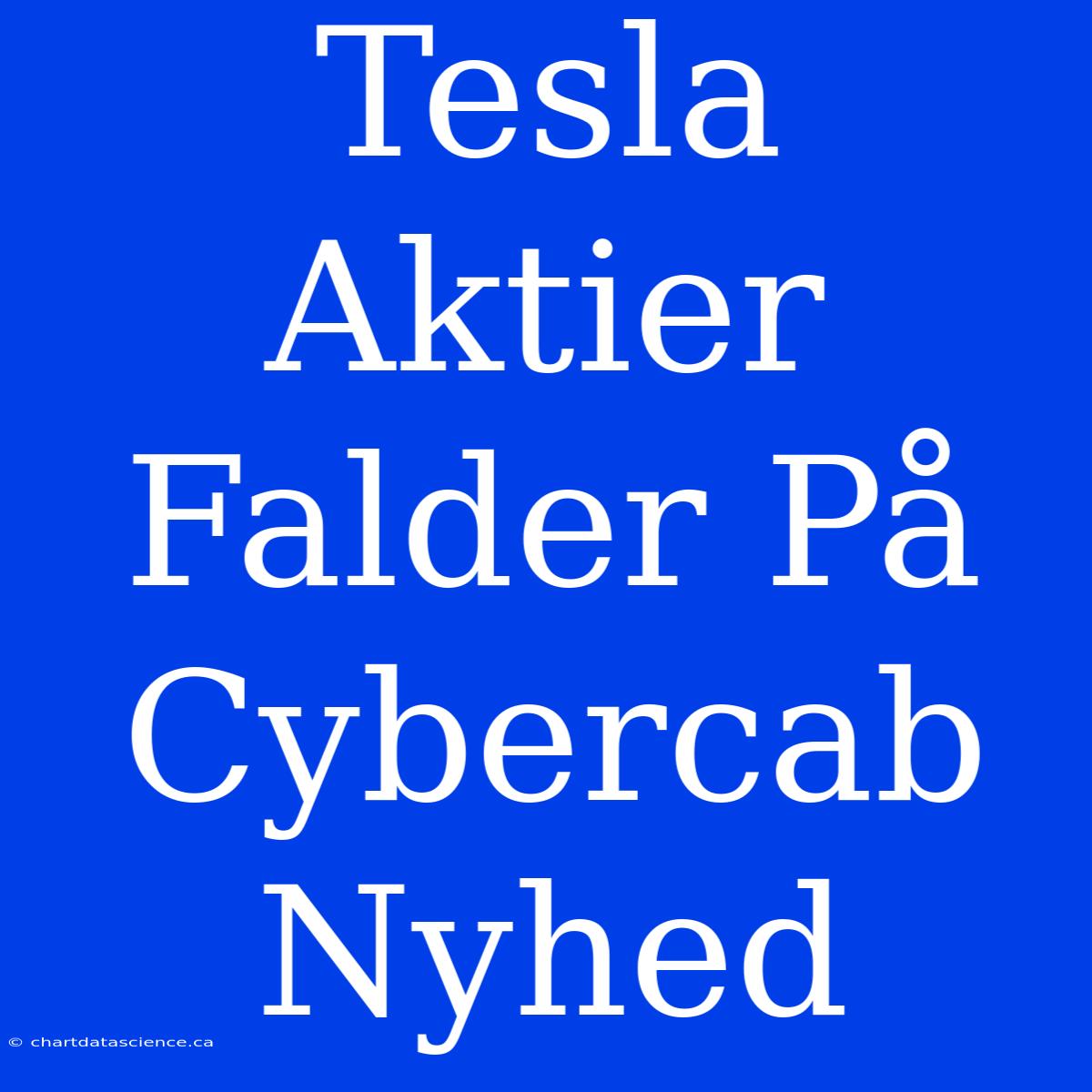 Tesla Aktier Falder På Cybercab Nyhed