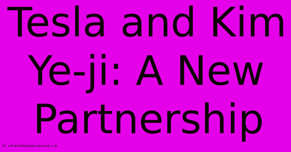 Tesla And Kim Ye-ji: A New Partnership