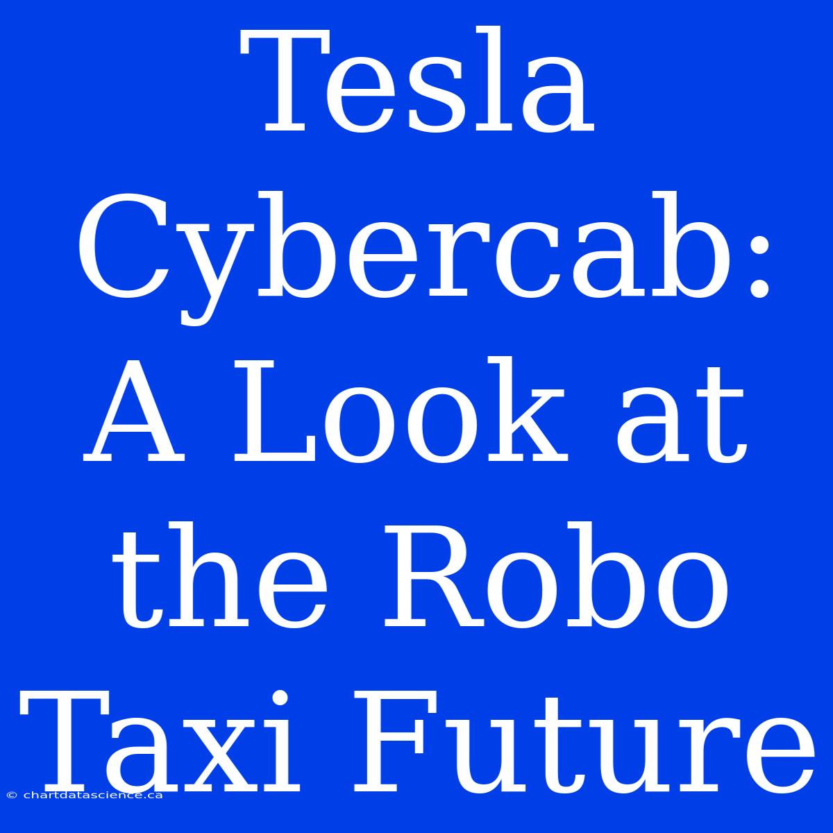 Tesla Cybercab:  A Look At The Robo Taxi Future