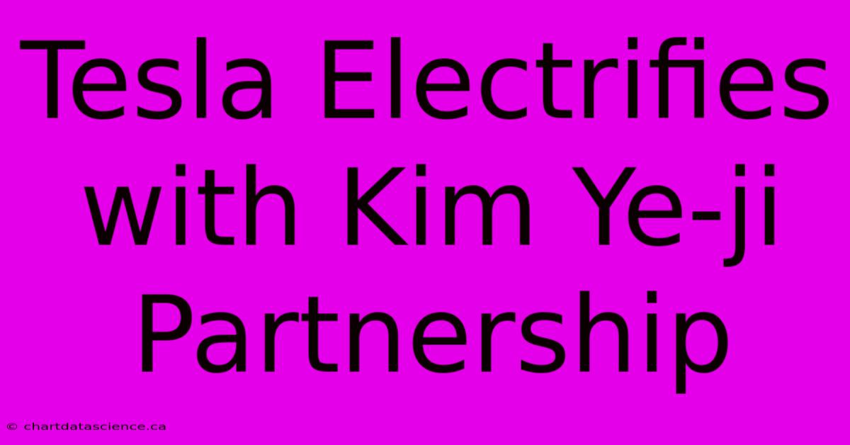 Tesla Electrifies With Kim Ye-ji Partnership